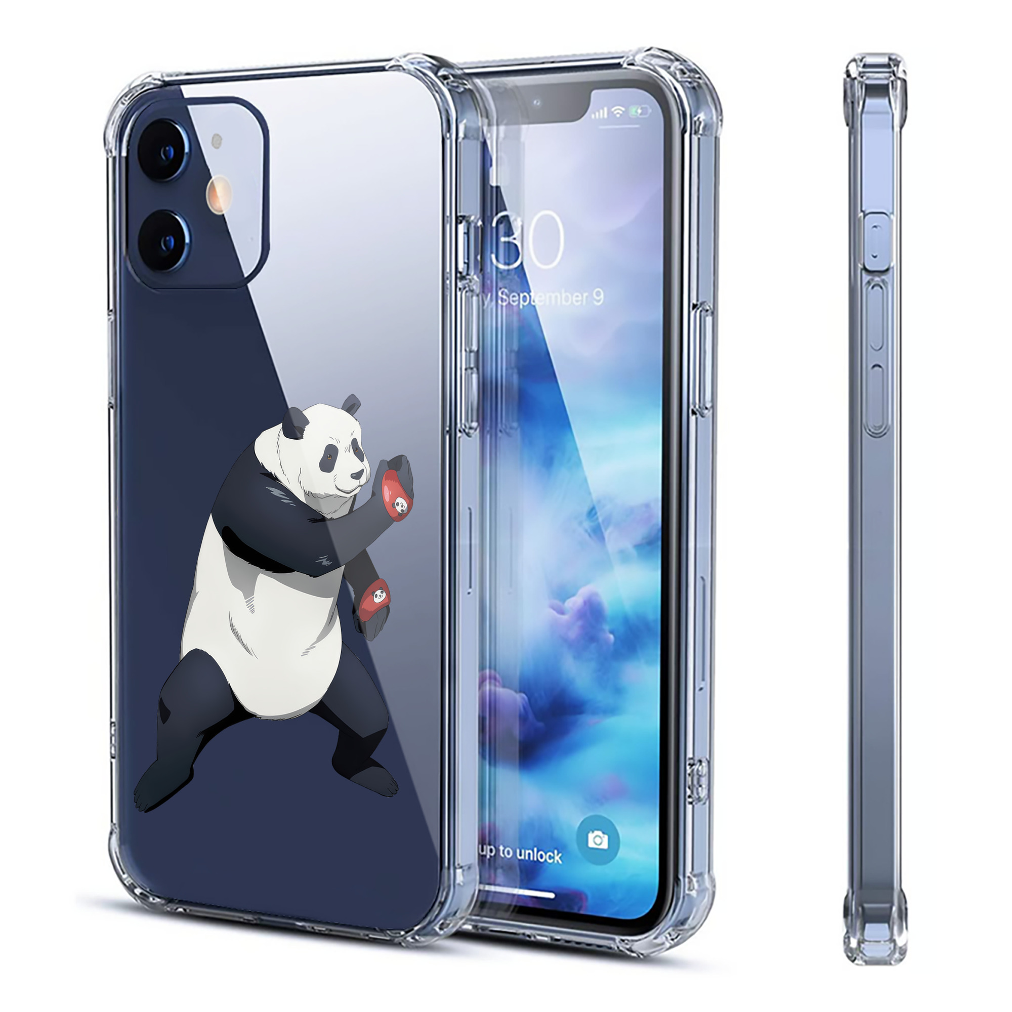 （画像用） 呪術廻戦 Jujutsu Kaisen 【iPhone 12シリーズ対応】透明スマホケース（クリアソフトケース）